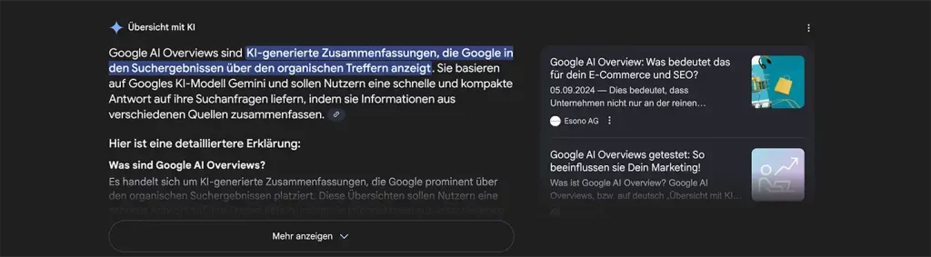 Google AI Overviews